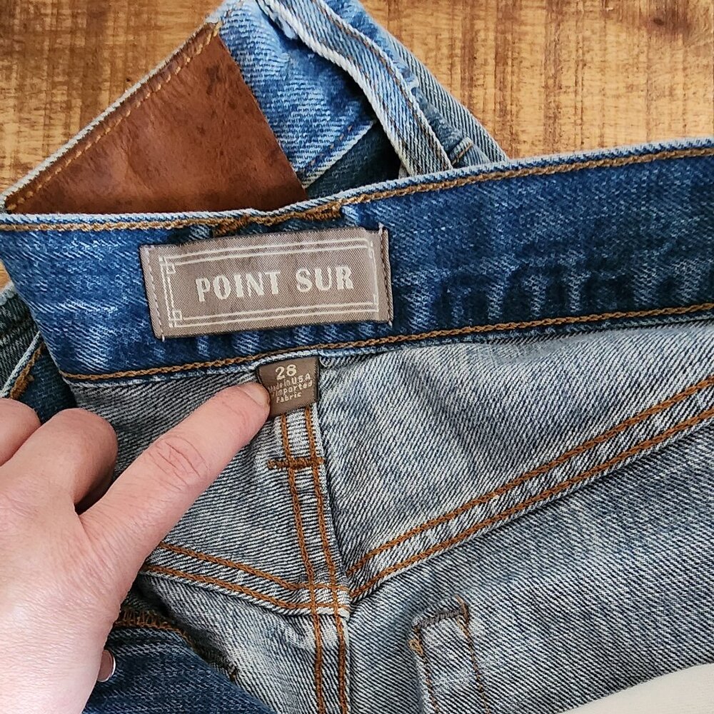 POINT SUR Canyon Mid-rise Boyfriend Jean Selvedge Edition Size 28 - Picture 6 of 8
